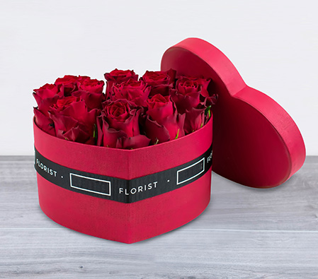 Heart Shaped Rose Box