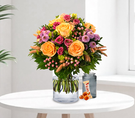 Premium Bouquet with premium vase