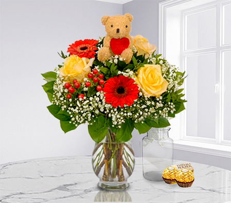 Bouquet of Heart Messenger