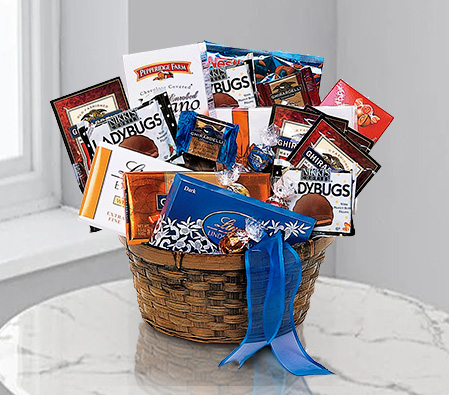 Chocolate Rush Hamper-Gourmet,Chocolate,Basket,Hamper