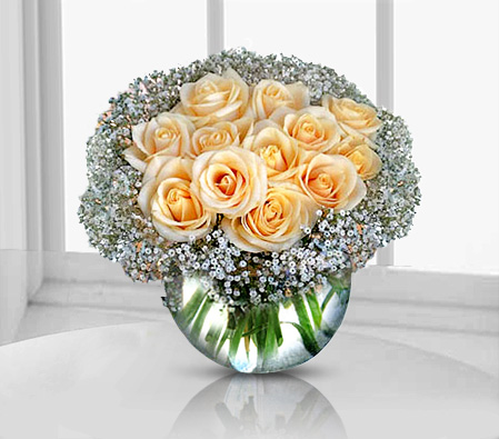 Sparkling Light-Peach,Rose,Arrangement
