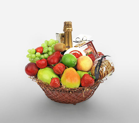 Clifton Celebrations-Fruit,Gourmet,Wine,Basket,Hamper