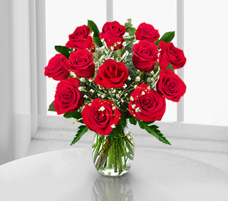 Say It With Flowers-Red,Rose,Arrangement