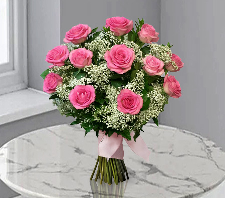 Royal Beauty-Pink,Rose,Bouquet