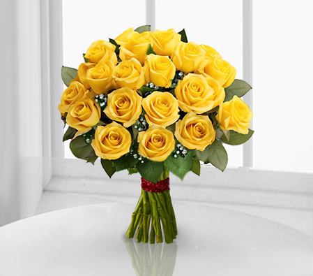 Pure Golden-Yellow,Rose,Bouquet